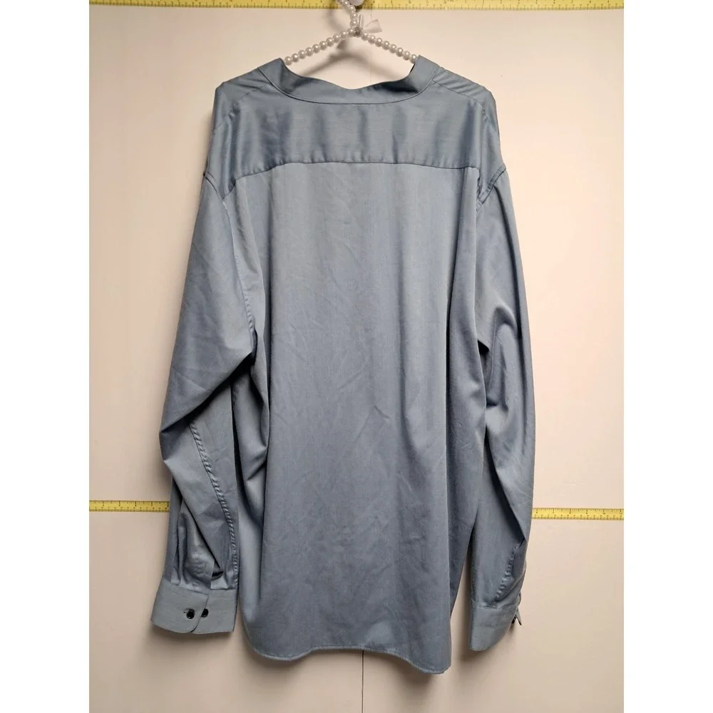 Fahizo Mens Blue Long Sleeve Shirt-size XL. 17/17 1/2 - Picture 5 of 5